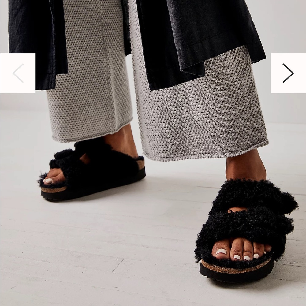 Birkenstock Arizona Teddy Shearling Size 38